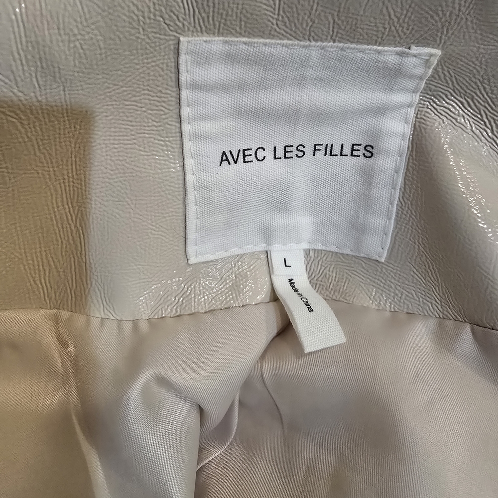 Avec Les Filles Shiny Cream  Jacket - Picture 4 of 4